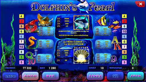 Символы игры Dolphin’s pearl